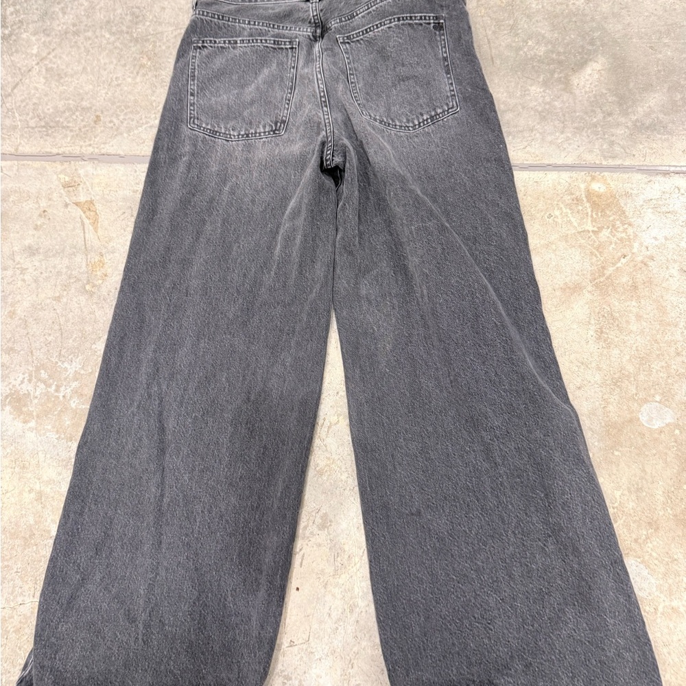 Madewell Black Wide-Leg High-Rise Jeans